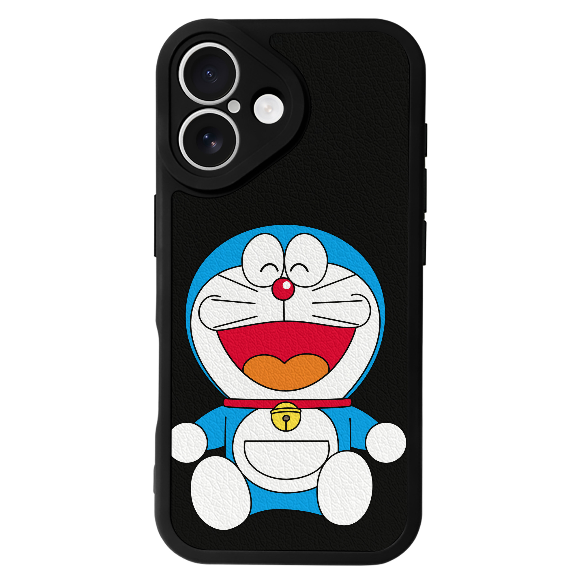 （画像用） ドラえもん Doraemon 【iPhone 16シリーズ対応】シリコンスマホケース（レザー調） 材質：シリコン